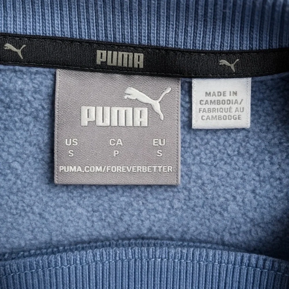 Puma Men's Crewneck Sweater in Blue, S - Picture 2 of 6
